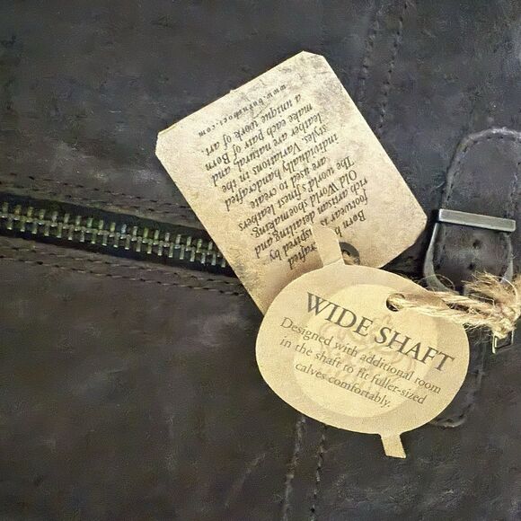 NEW Born Fannar Leather Suede Gray Knee High Tall Wide Calf Boot Sz 6 M $240 - Picture 5 of 11